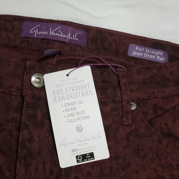 Gloria Vanderbilt Rail Straight jeans 16W - Picture 3 of 7